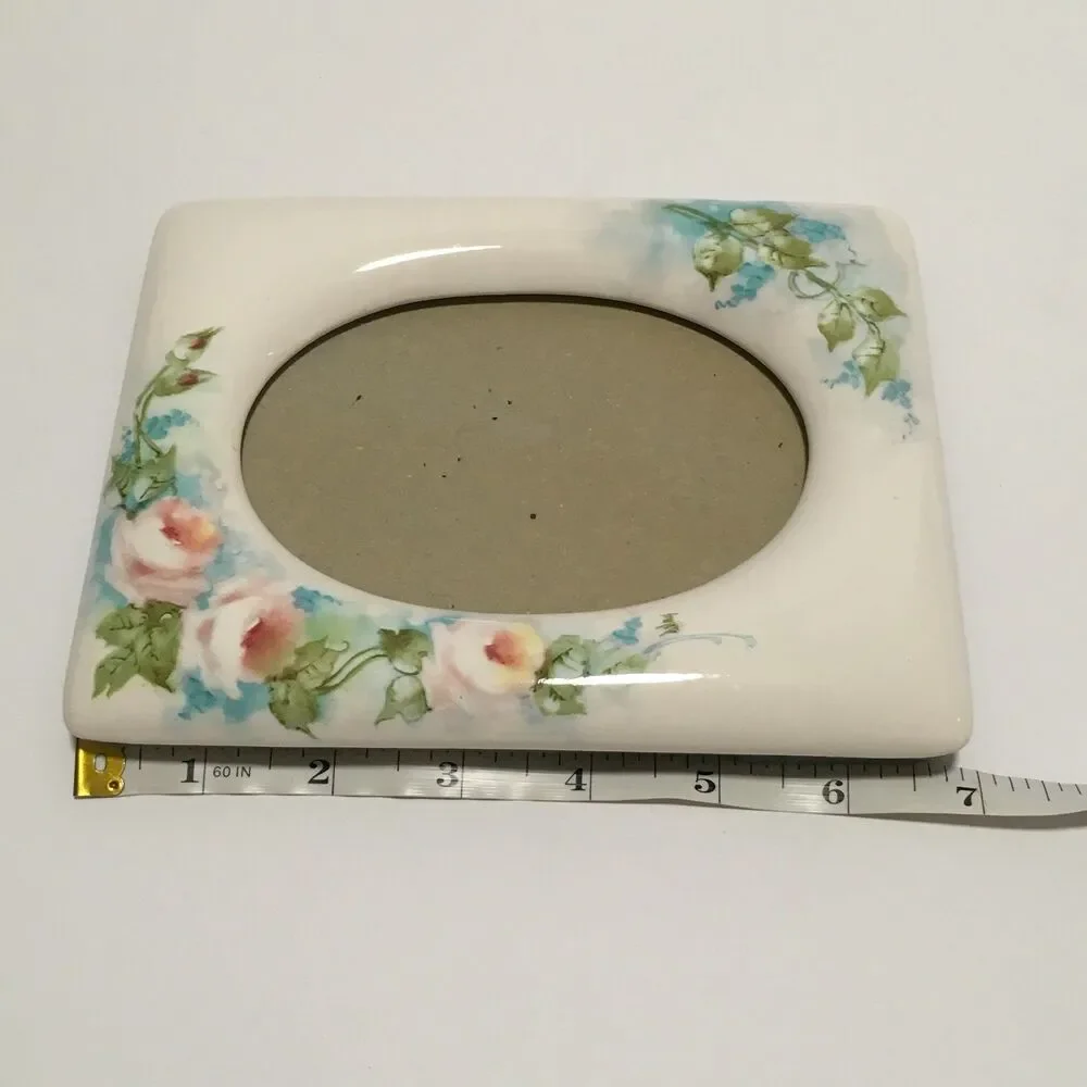 Vintage Ceramic Floral Frame